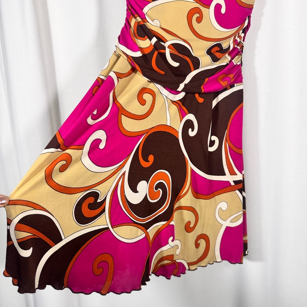 Vintage Heart Soul Y2K Swirl Print Mini Dress - Picture 5 of 7